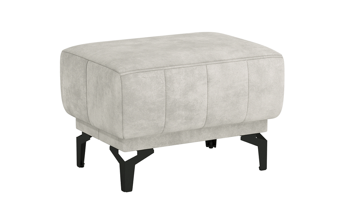 Одри / пуф велюр Олимпия 060 серебристый серый